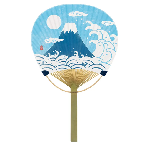 竹うちわ 富士山