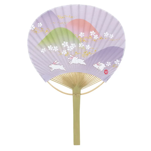 竹うちわ うさぎ